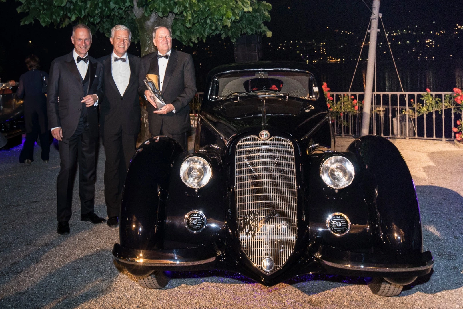 Just to emphasize the visually arresting nature of the Touring-styled Alfa Romeo Berlinetta, the car was voted Best in Show by the public last Saturday, and then voted Best in Show by the judges on Sunday, completing a clean sweep