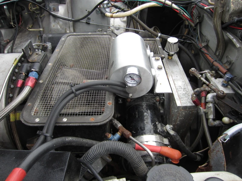 The car's ex-US Air Force Garrett GTP turboshaft engine