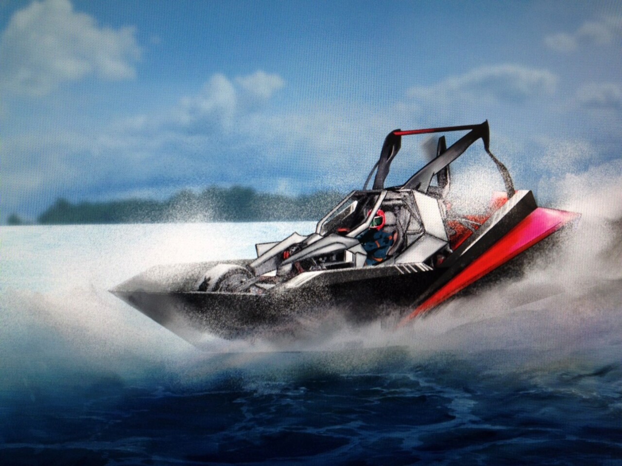 Airboat conversion rendering