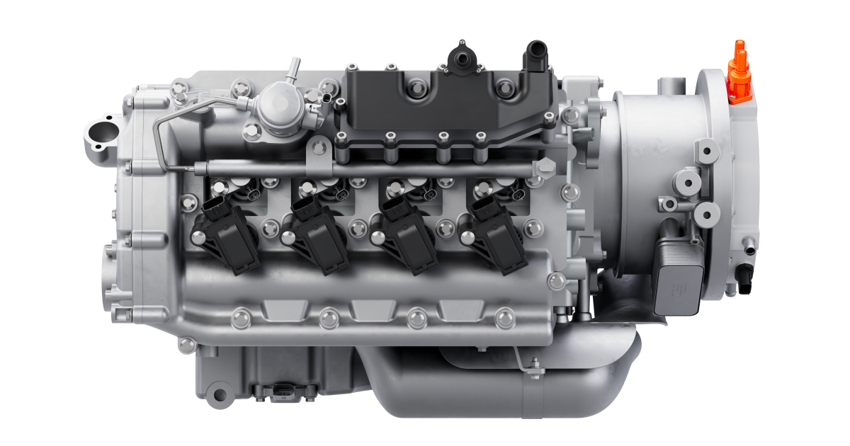 Horse 1.5-cylinder range-extender engine for electric vehicles