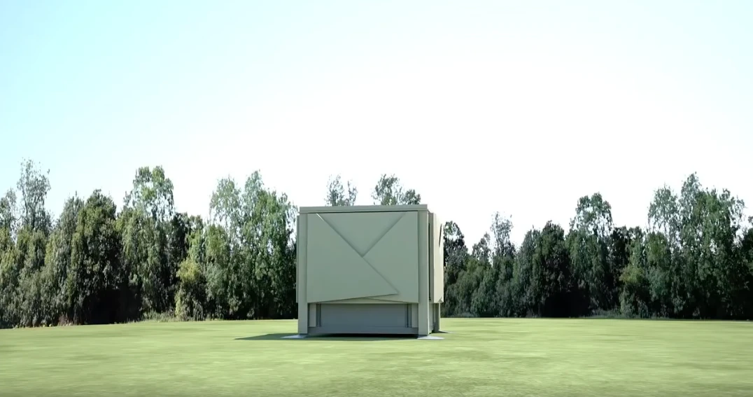 The Tree House design fits inside a small cube