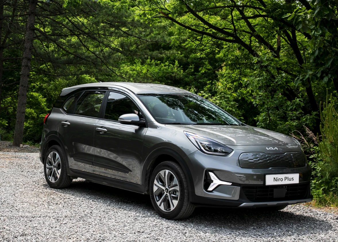 The electric Niro Plus comes powered by a 64-kWh battery and 201-hp motor