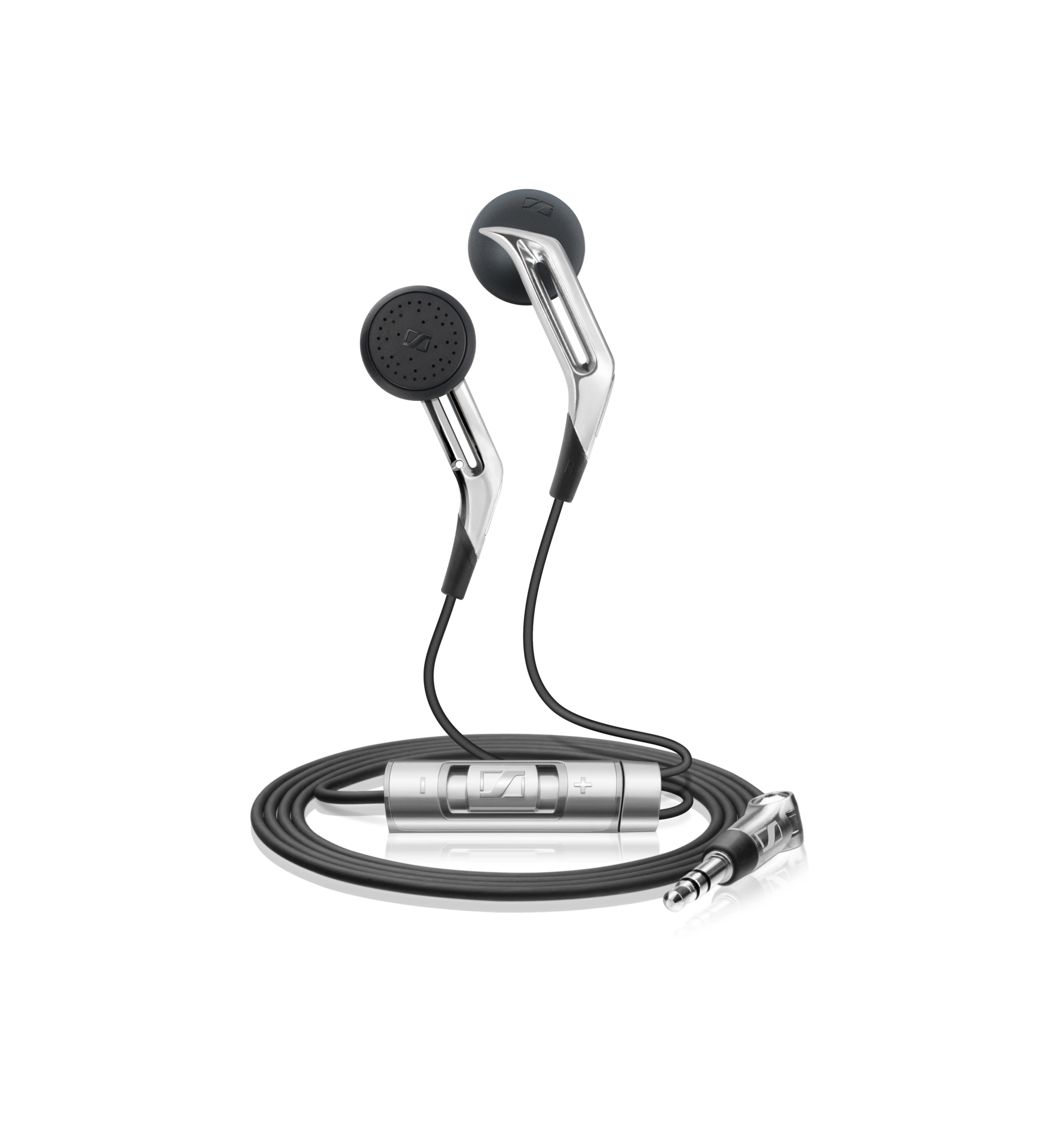 The CX 890i ear-canal phones feature a glass-like finish and metal detailing to lend a minimalist style