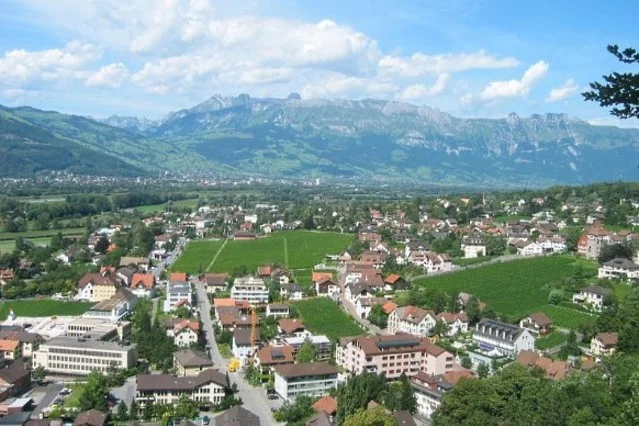 A picturesque mountain village in Liechtenstein