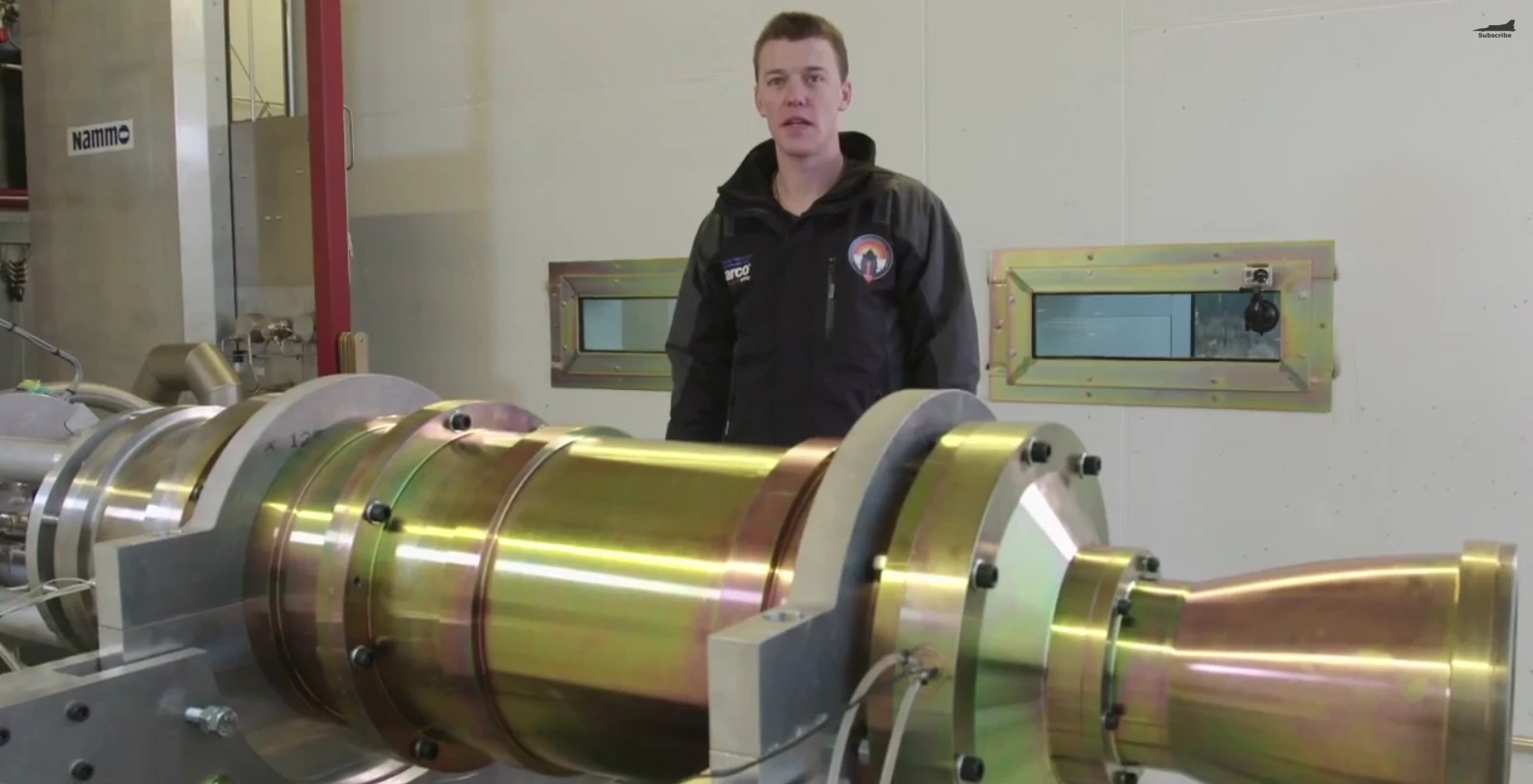 Edward Fletcher, Design and Systems Engineer at Bloodhound with the hybrid engine