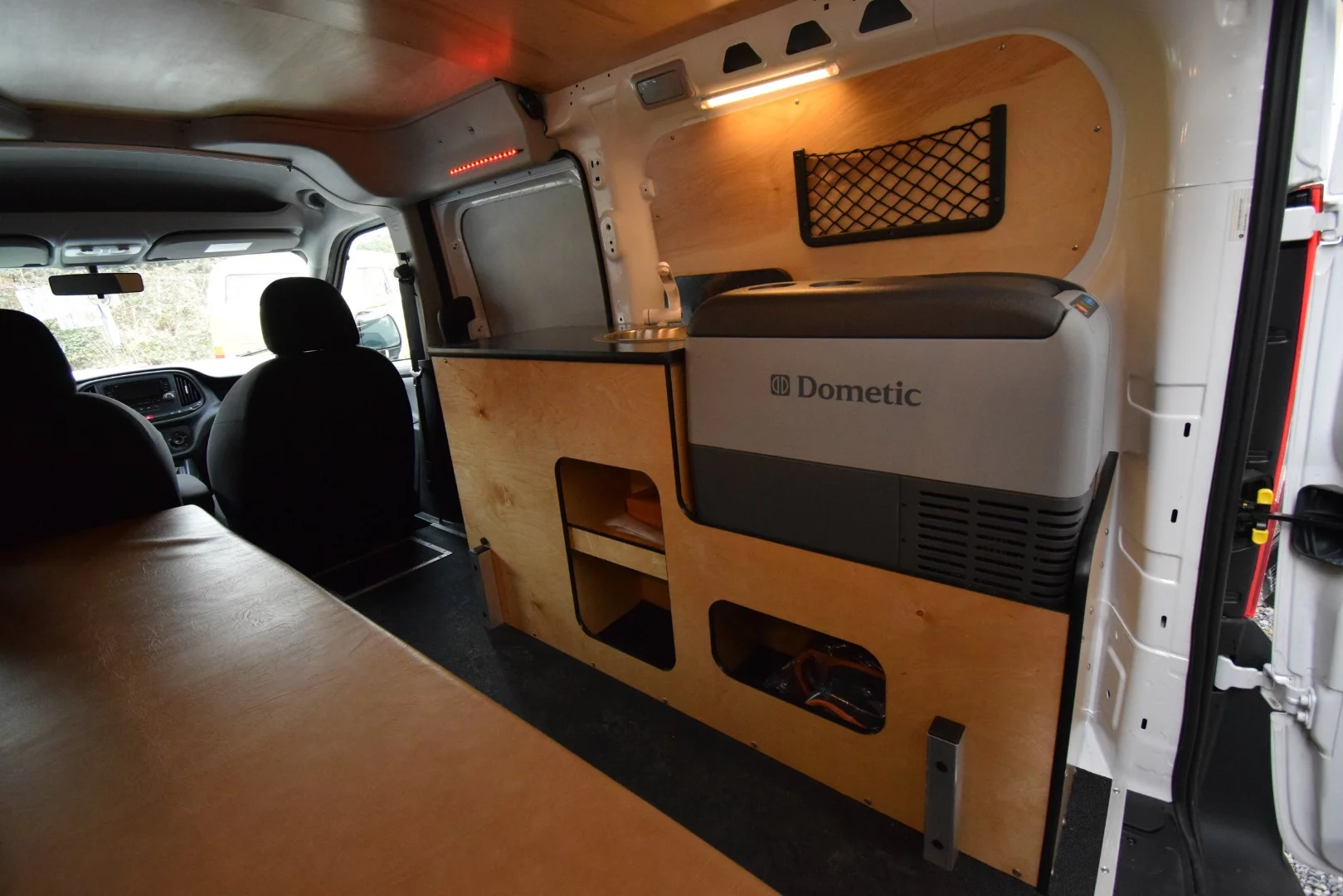 Though you might expect a simpler ice-filled cooler in a van like this, Cascade felt that the fridge was one place it didn't want to compromise, cutting out the hassle of dealing with melting ice