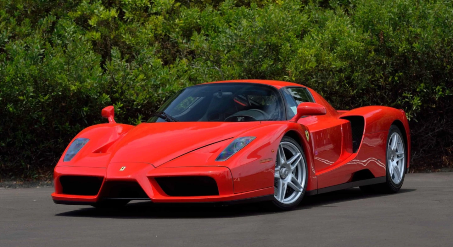 One of the 499 Ferrari Enzo models, estimate to sell for between $2,700,000 and $3,000,000. It has a top speed of 218 mph. Official Auction Page