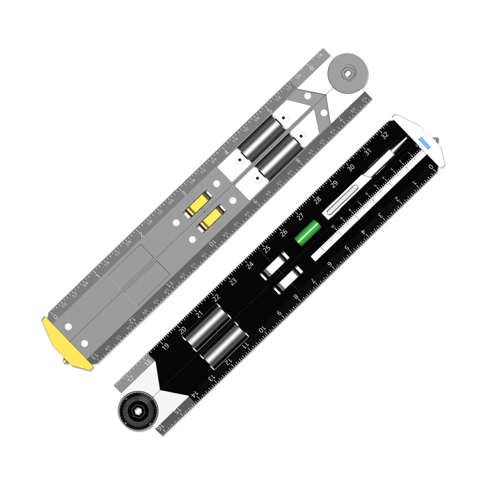 The Omni-R comes in two primary versions – grade 5 titanium and brass (left), and anodized black aluminum (right)