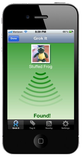 U Grok It provides auditory and visual cues to guide users to located items