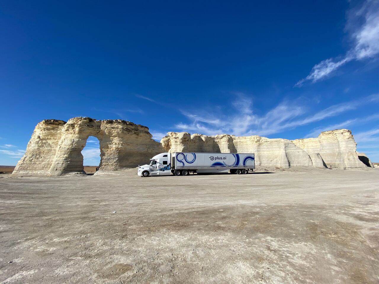 The autonomous butter shipment at Monument Rocks, Kansas