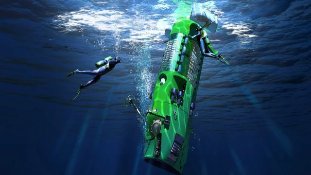 Rendering of Deepsea Challenger indive mode (Image: National Geographic)