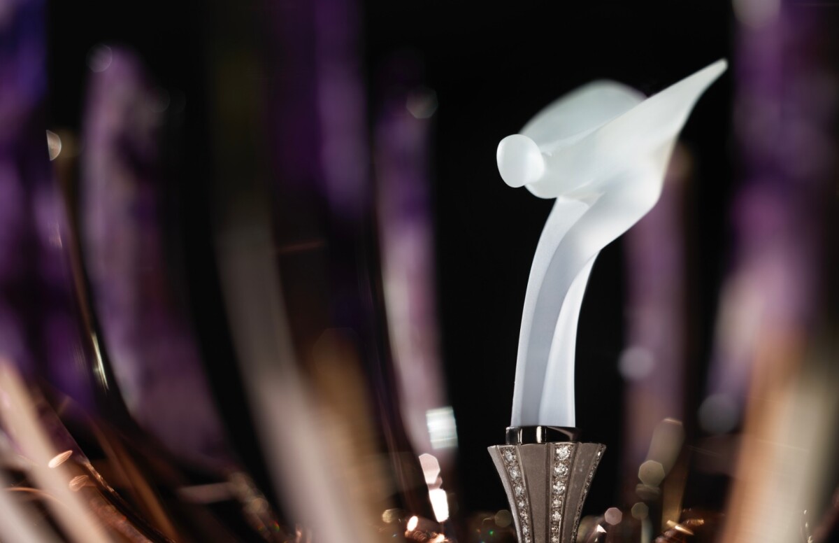 The "Spirit of Ecstasy" Fabergé Egg has the Rolls-Royce mascot in frosted glass