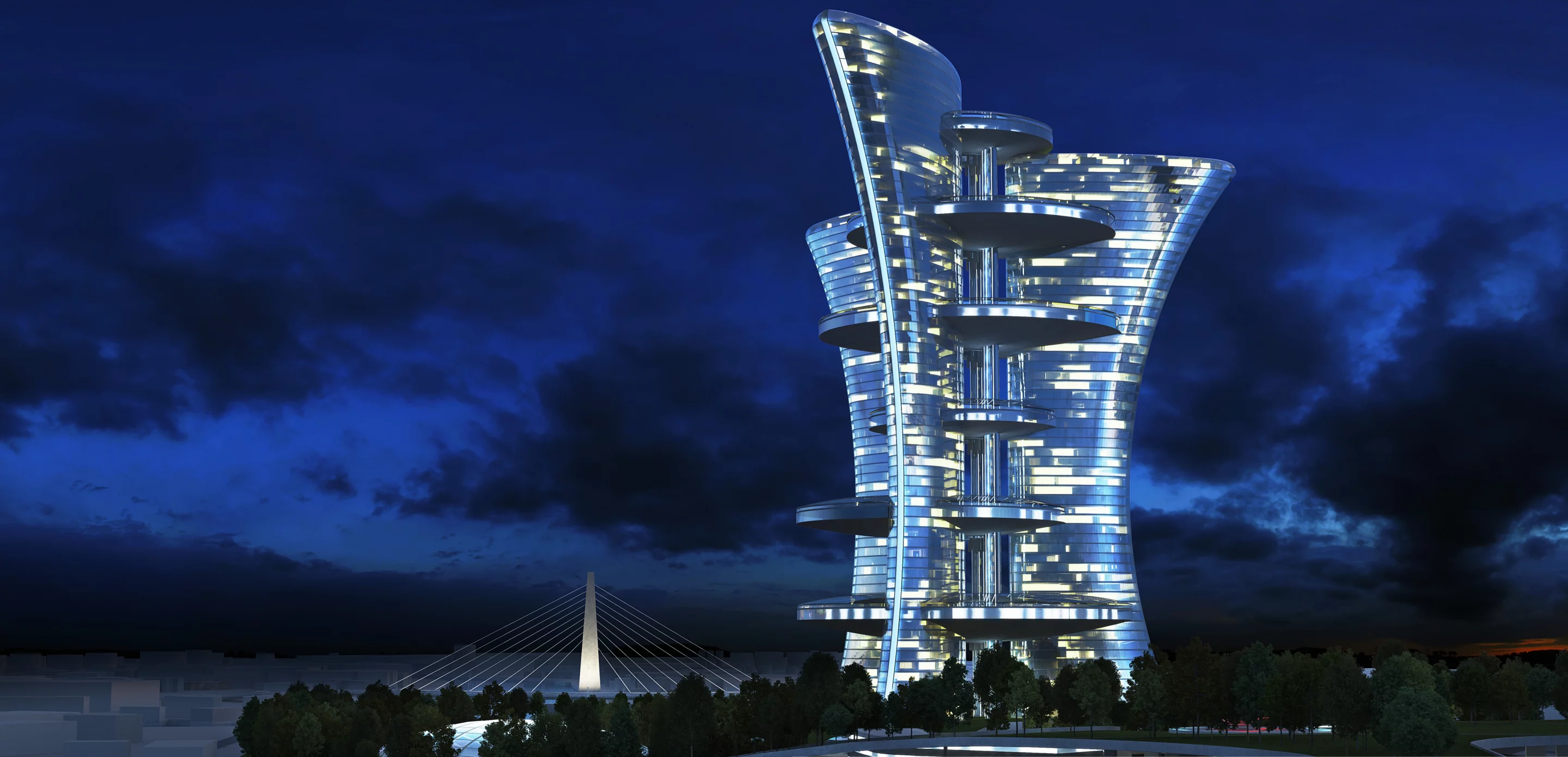 Pierre Cardin's proposed "Light Palace" (Image: Palais Lumiere)