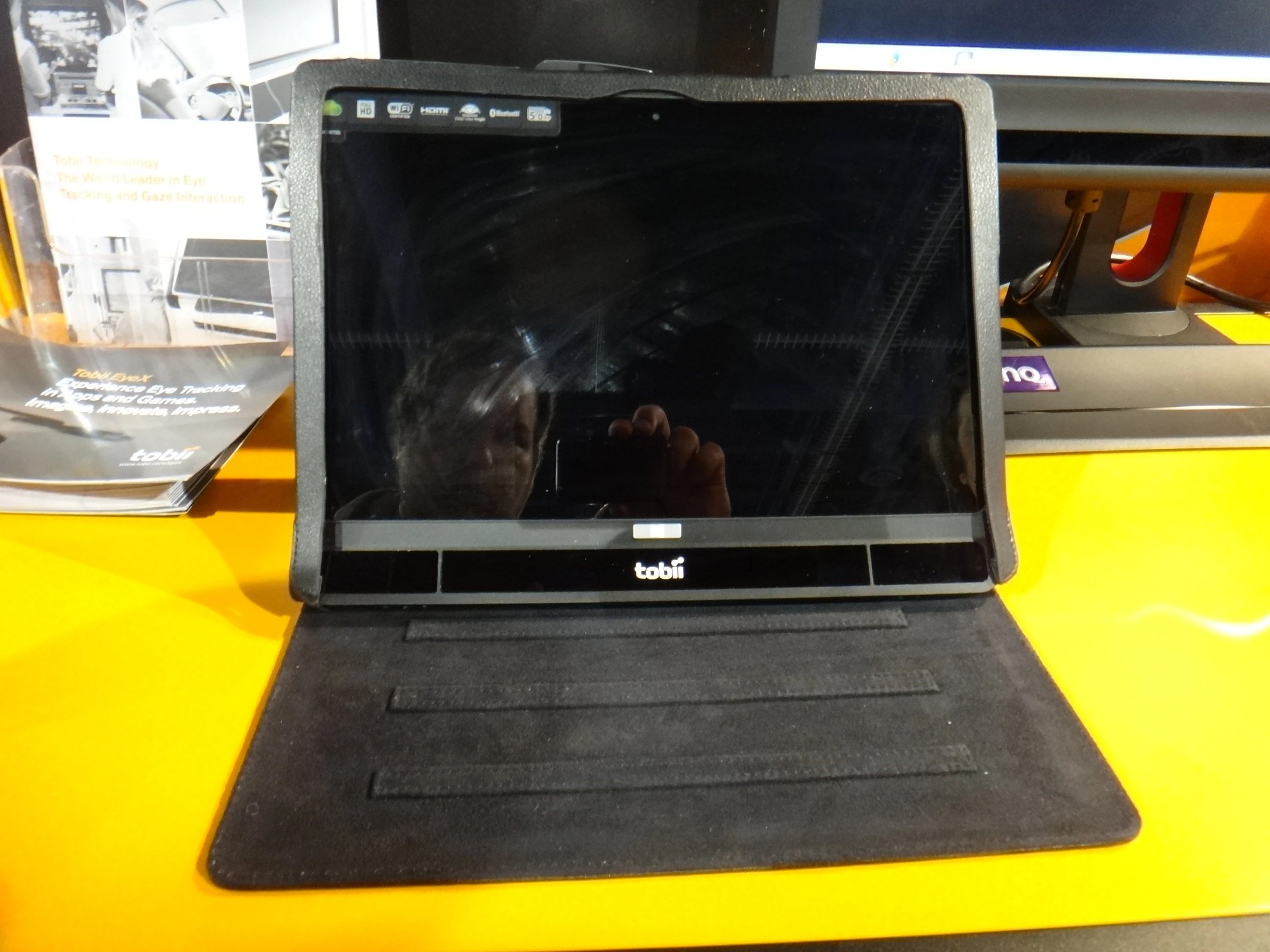 Tobii's eye tracker-equipped prototype tablet