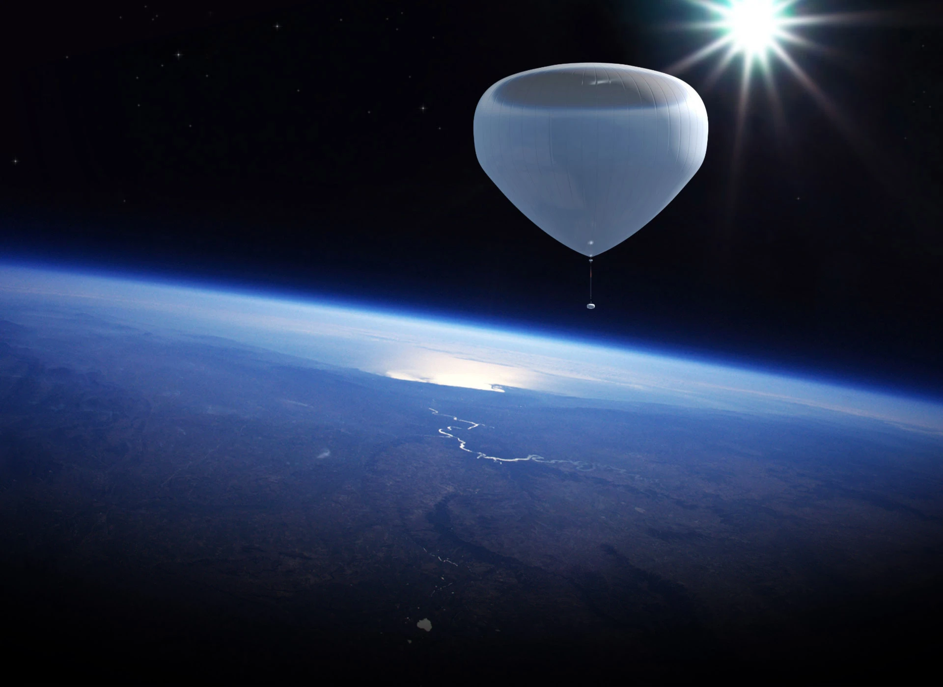 The bloon is designed to fly passengers to near-space at an altitude of 36 km