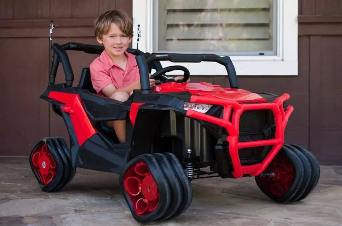 The Shark UTV can seat two, features two 40-W motors and sports a single battery that's reckoned good for up to 45 minutes of use per charge