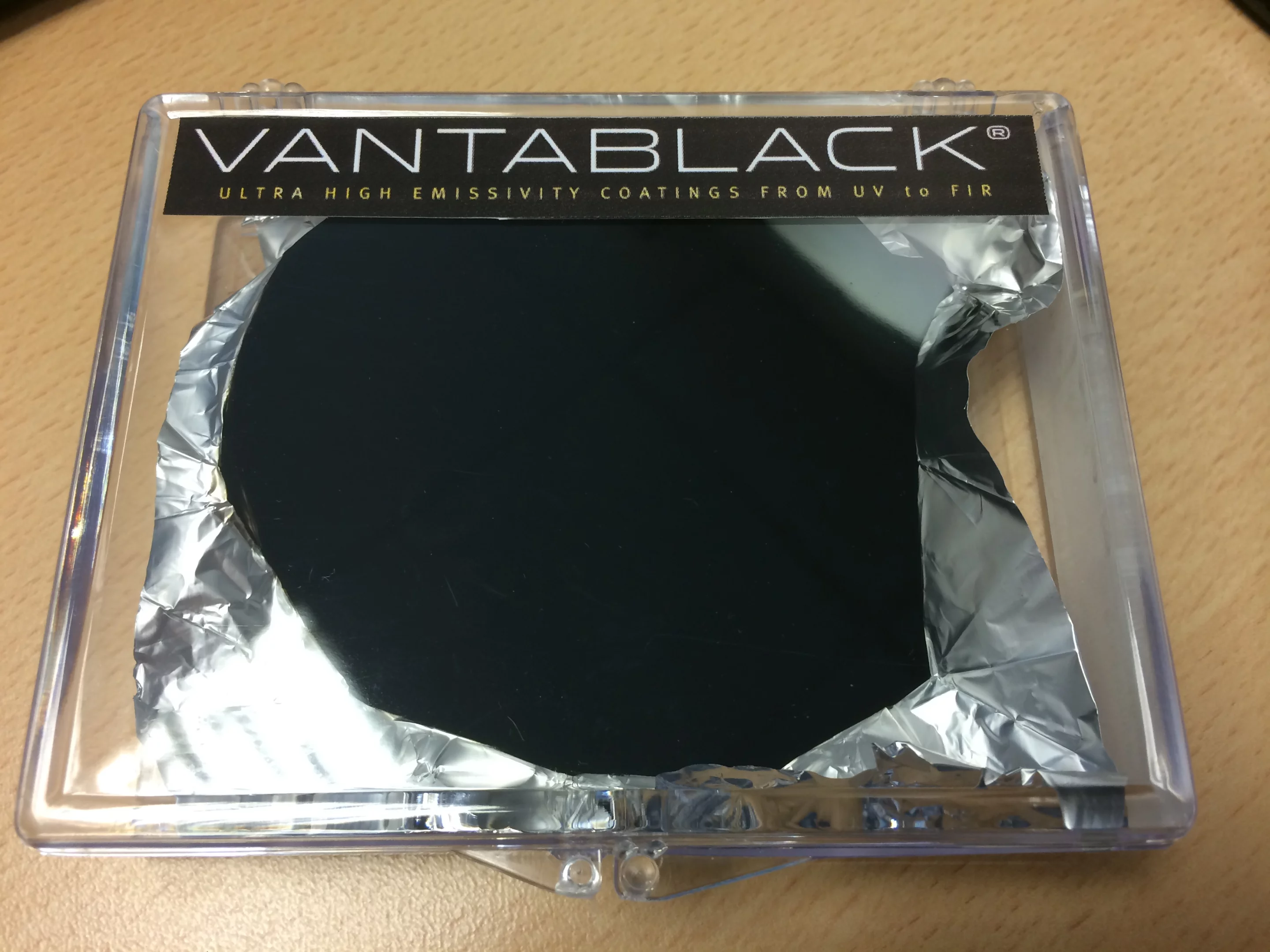 Vantablack absorbs 99.96 percent of incident radiation