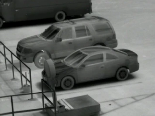 A night shot of a carpark shows the detail with which thermal imaging can provide a picture that can be easily interpreted - now see the last show in this gallery
