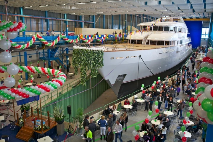 Feadship's new Hampshire II luxury motoryacht prepares to launch