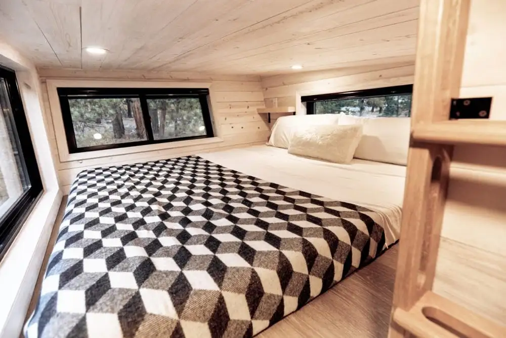 The Draper's only bedroom is located upstairs