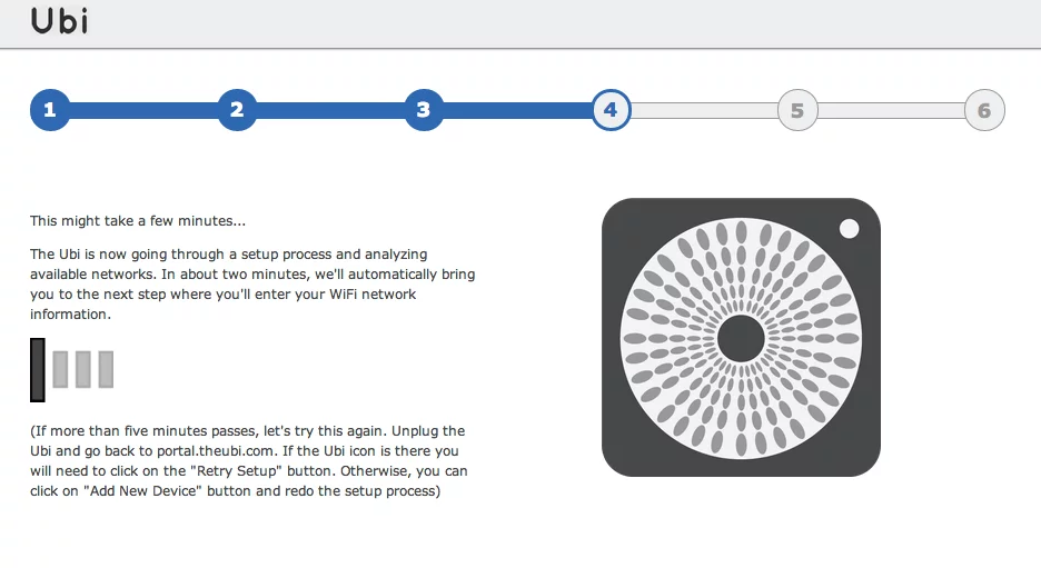 The setup process runs to about half a dozen screens, and is fairly straightforward