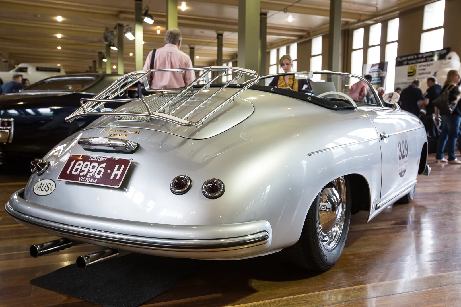 1955 Porsche 356 Speedster on show at Motorclassica 2014 (Photo: Nick Lavars/Gizmag)