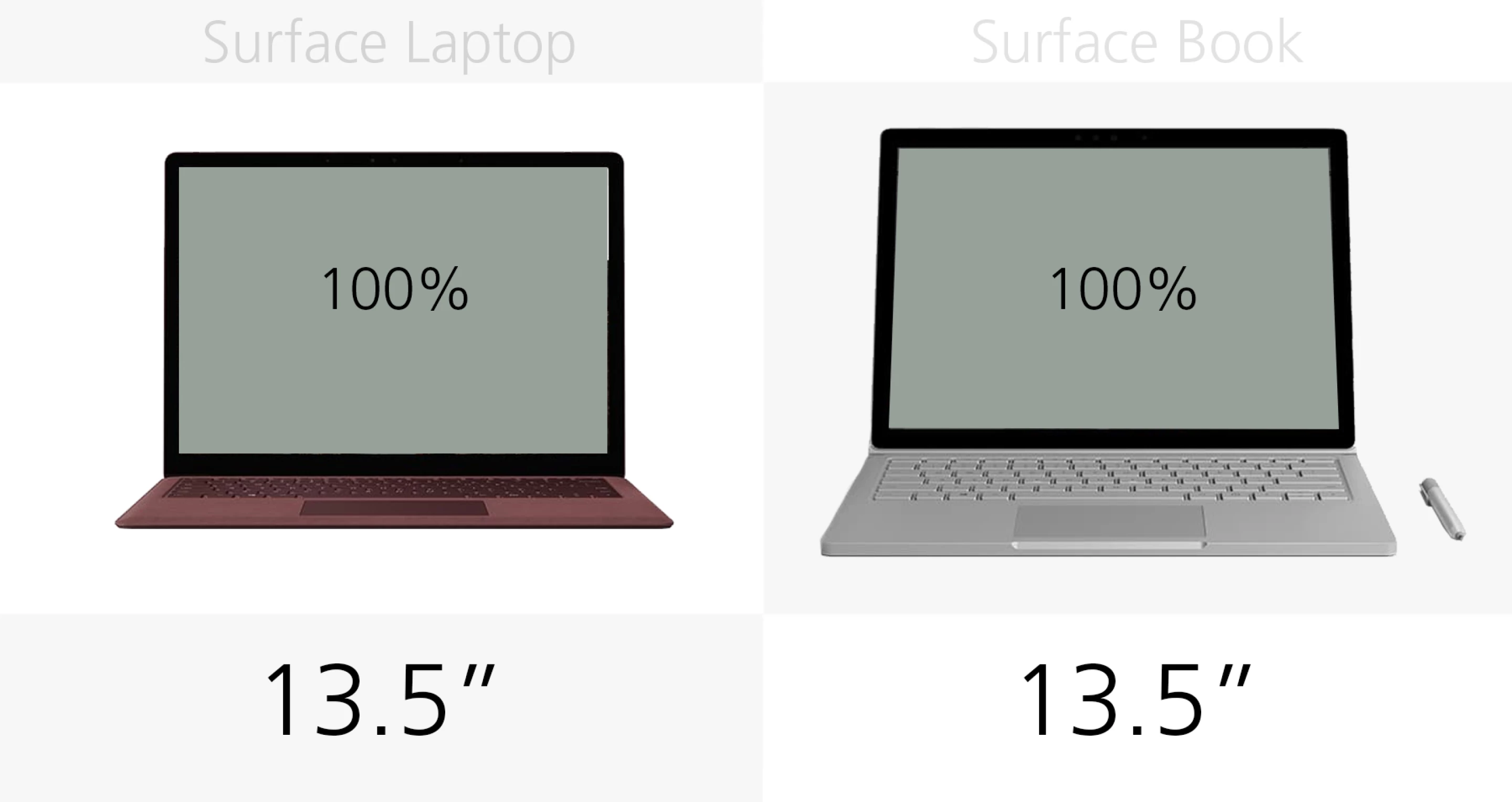 Microsoft Surface Laptop vs. Surface Book