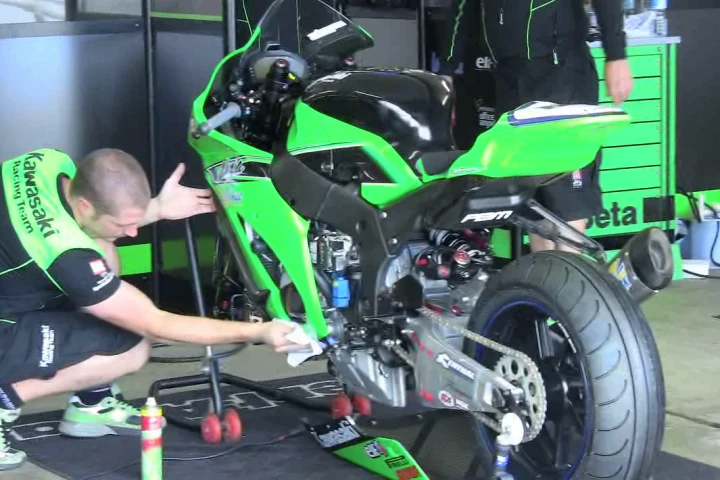 Trackside with Kawasaki at round one of the 2011 World Superbikes