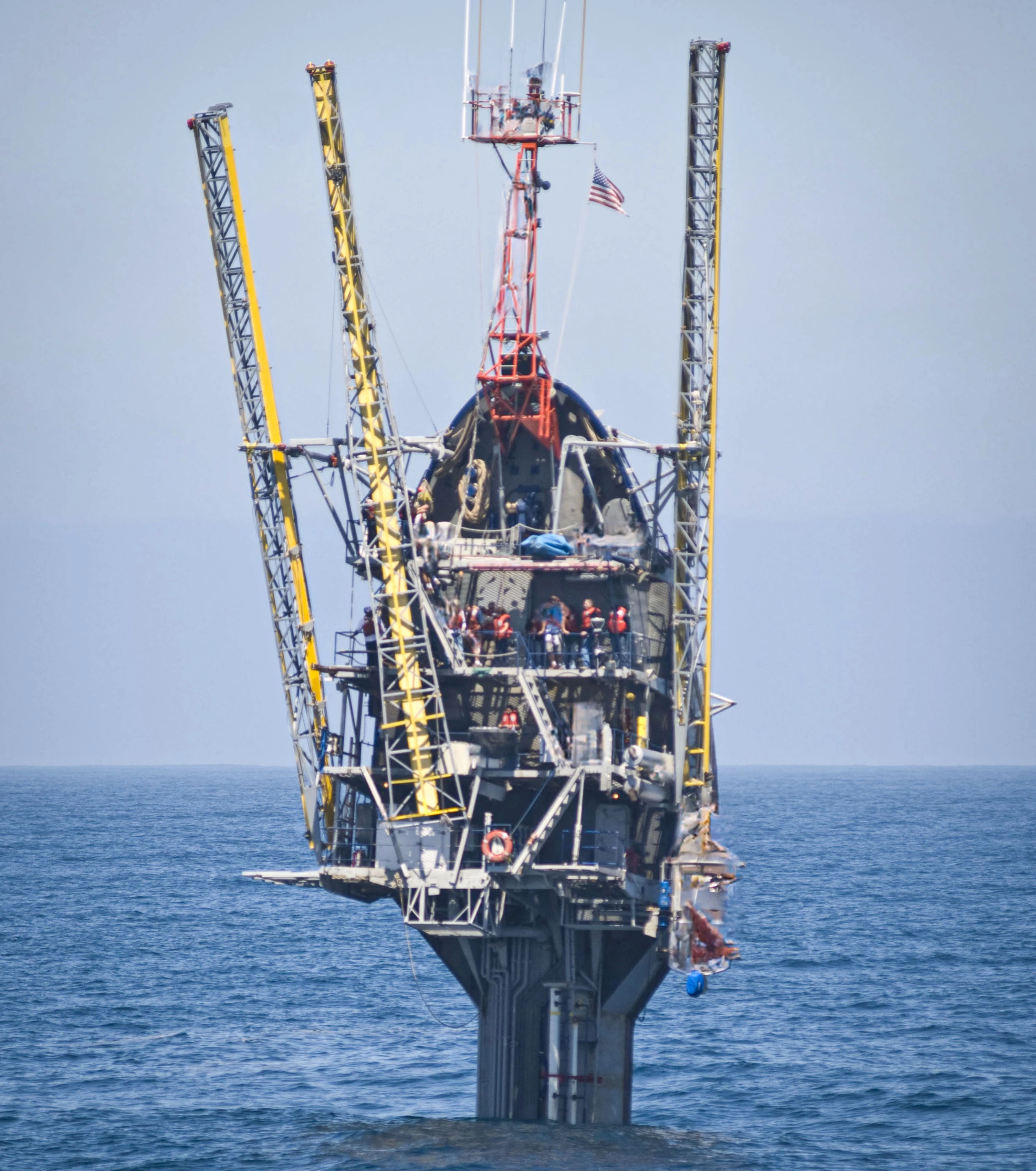 FLIP carried five crew and 11 scientists