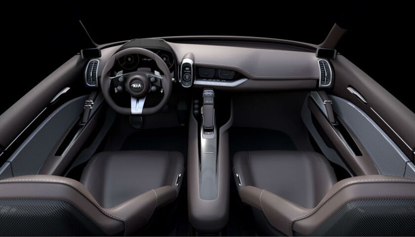 Kia has gone for a minimalist approach to the interior of the Novo