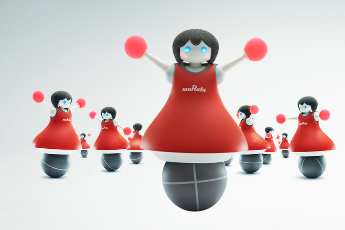 Murata's dancing robotic cheerleaders showcase advanced group control