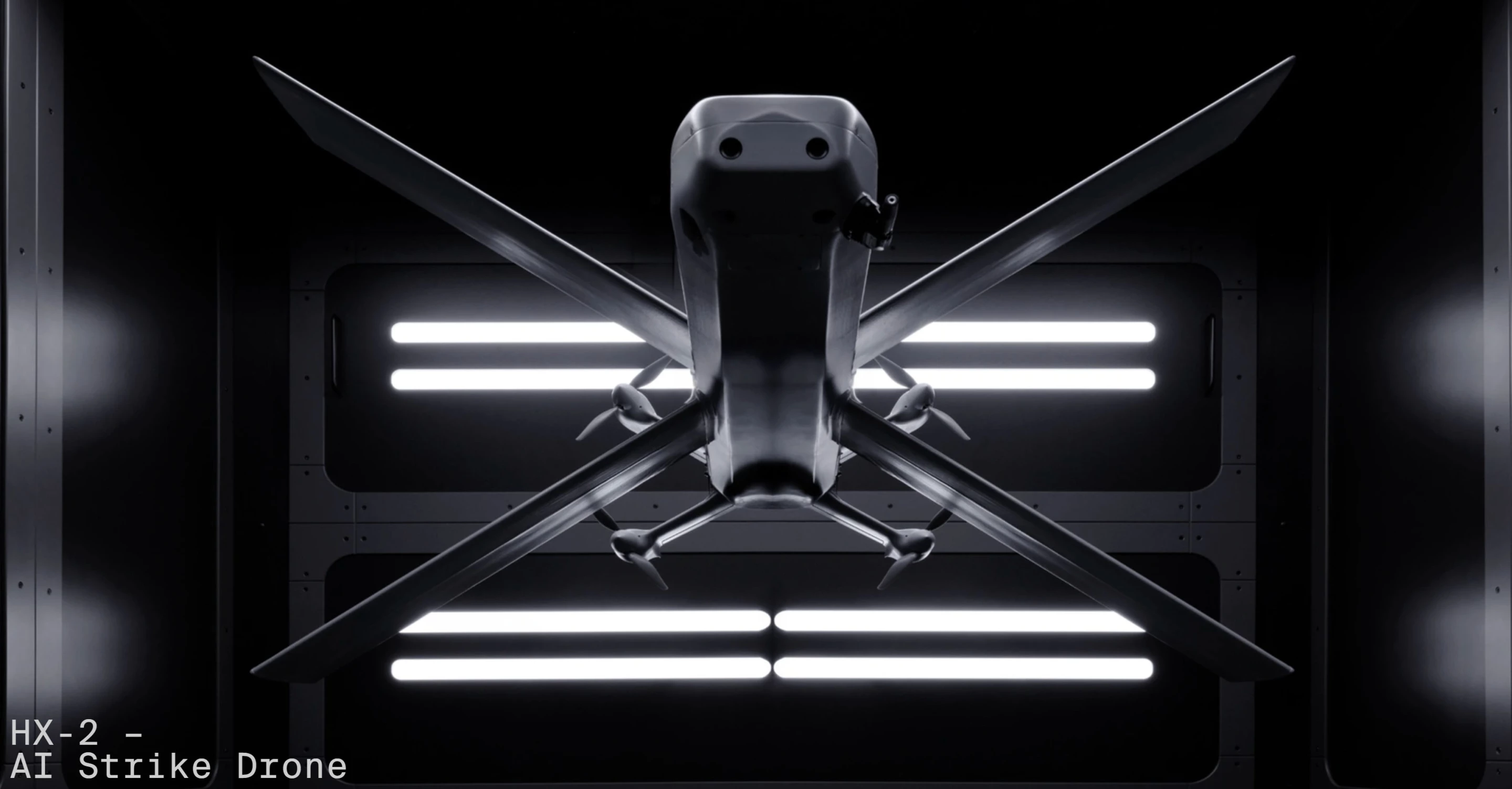 The Helsing HX-2 AI Strike Drone as shown on Helsing's website