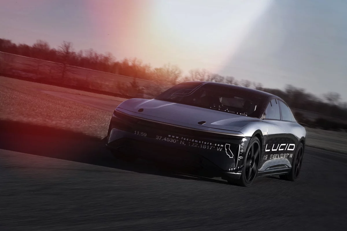 Lucid Motors Air Alpha Speed Car