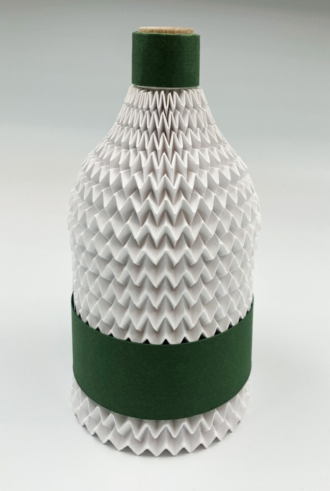 The FOLD material could be wrapped around fragile items such as glass bottles