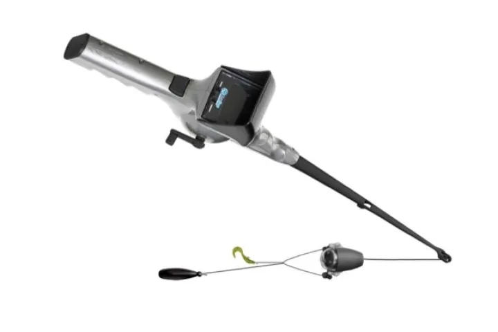 The FishEyes rod and reel features a submersible video camera, that providers anglers with a real-time image of their lure and the fish around it (Image: NextSport)