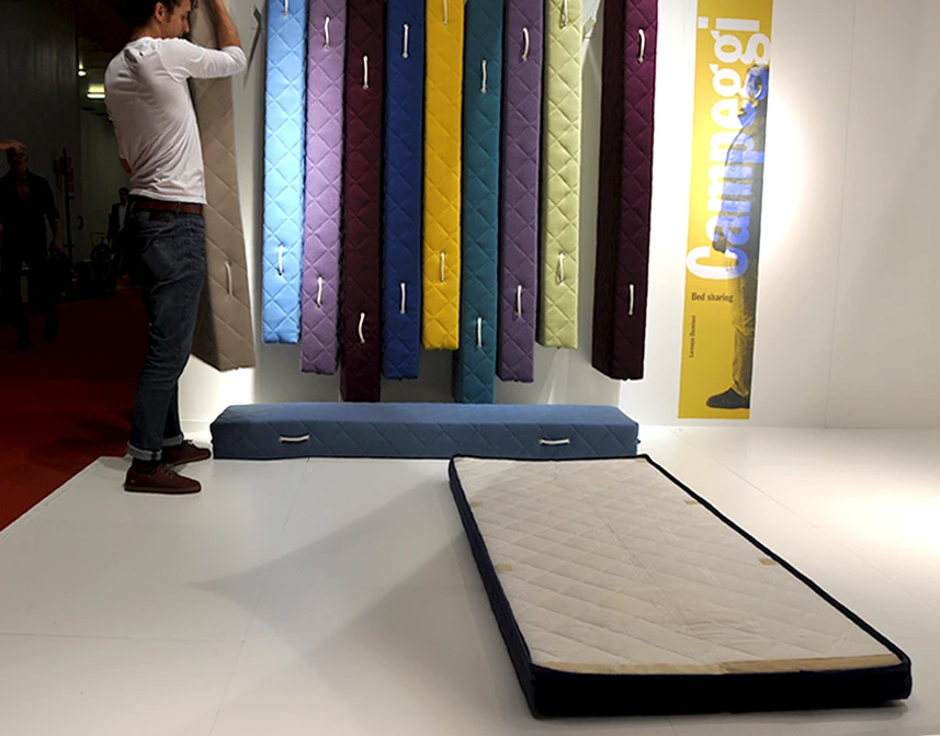Bed Sharing mattresses is designed by Lorenzo Damiani (Photo: Edoardo Campanale/Gizmag.com)