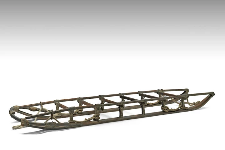 The sledge up for auction was one of four used in an attempt to reach the South Pole