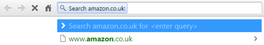 It's possible to search certain websites from the Chrome browser's Omnibar