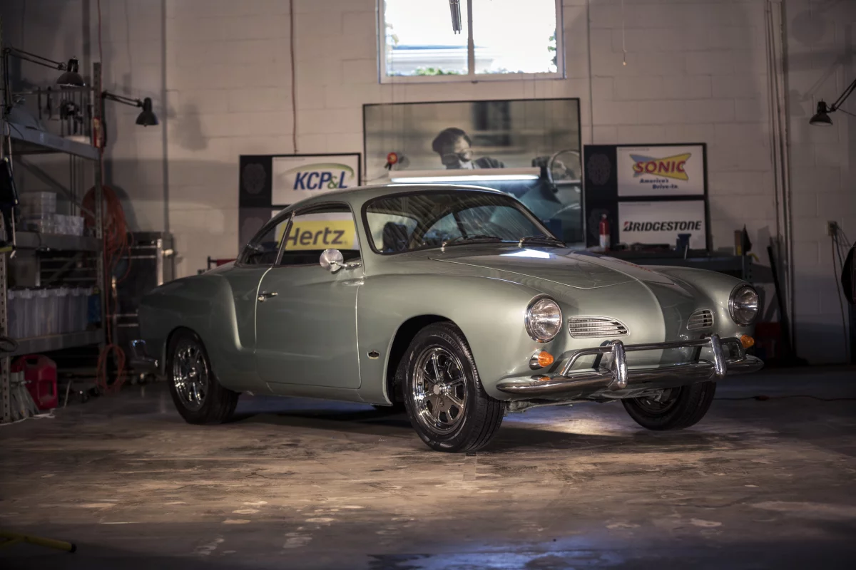 The motor of Minddrive's electric Karmann Ghia will only engage if it gets enough tweets, likes and shares