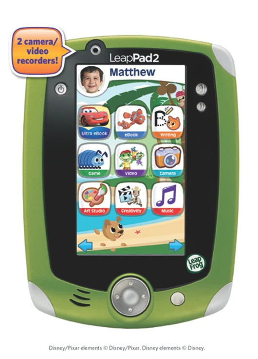 The child-friendly LeapPad 2 sports two cameras and comes bundled with five apps