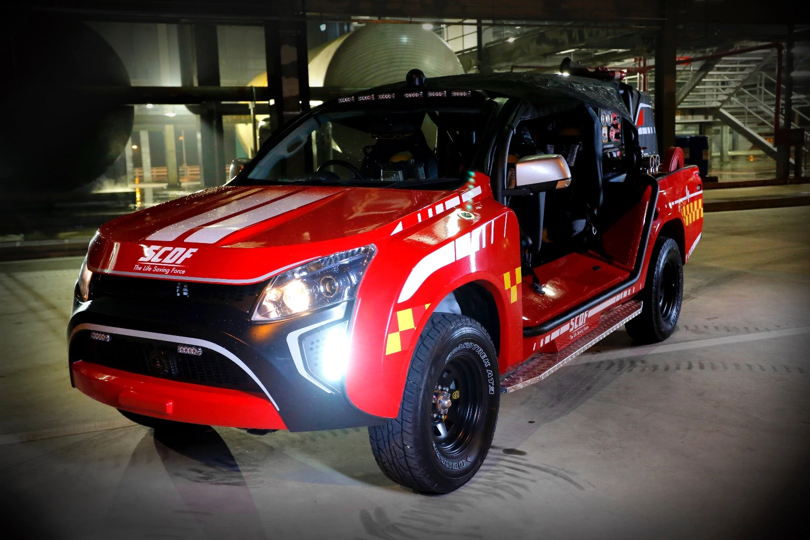 HOPE Technik has dramatically restructured and restyled the base Isuzu D-Max to meet the needs of responders