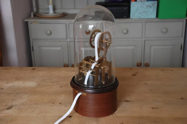 The Twittertape Machine prototype from Adam Vaughan connects to his Twitter account via Ethernet, checks for updates twice every minute, and prints out a hard copy of any new Tweets without the need for printer ink