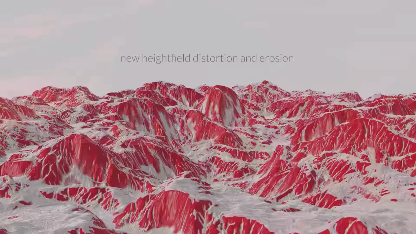 Procedurally generated terrain allows you to build a set of lumps, and then simulate the processes of erosion to sculpt them into realistic environments