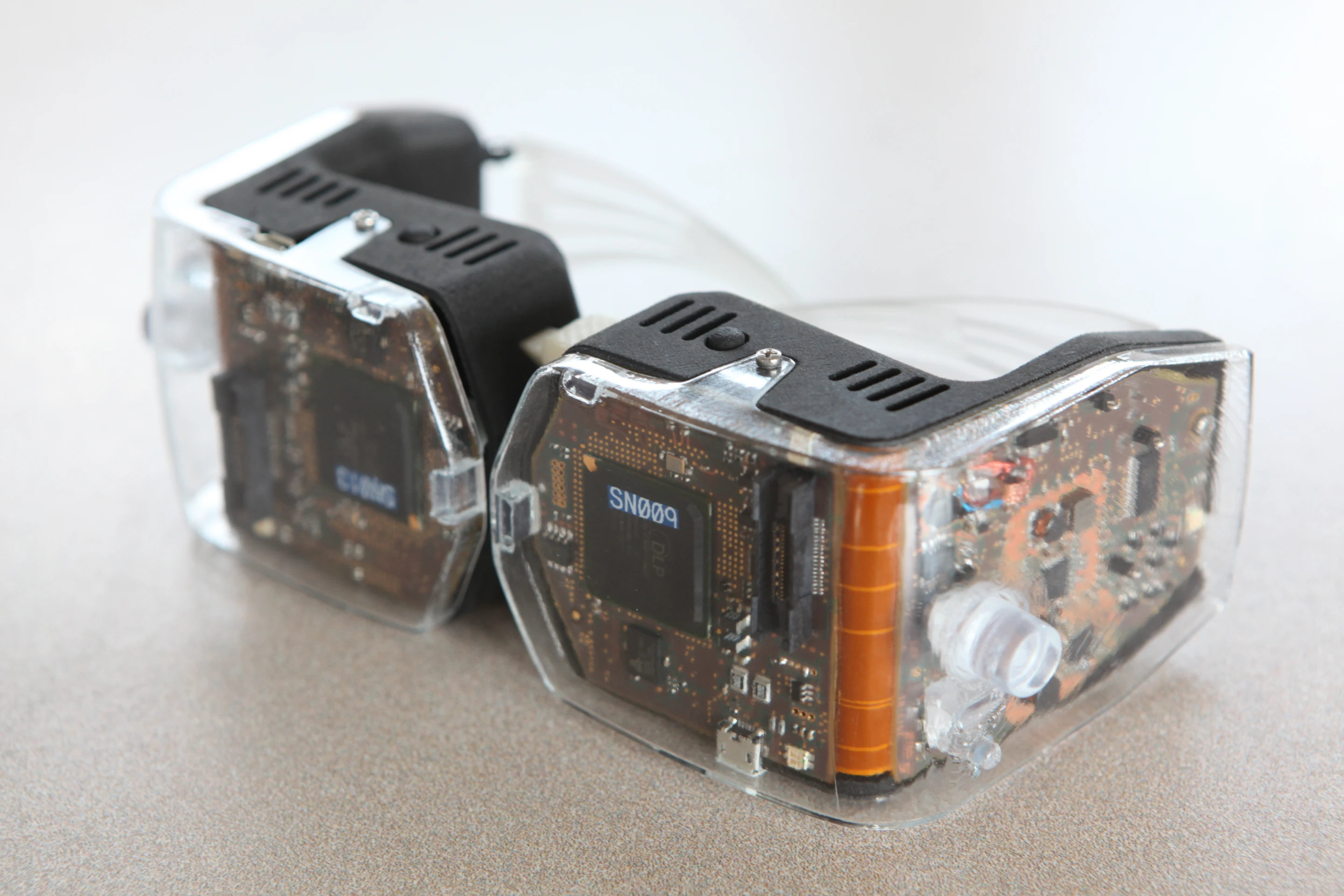 An earlier Virtual Retinal Display prototype