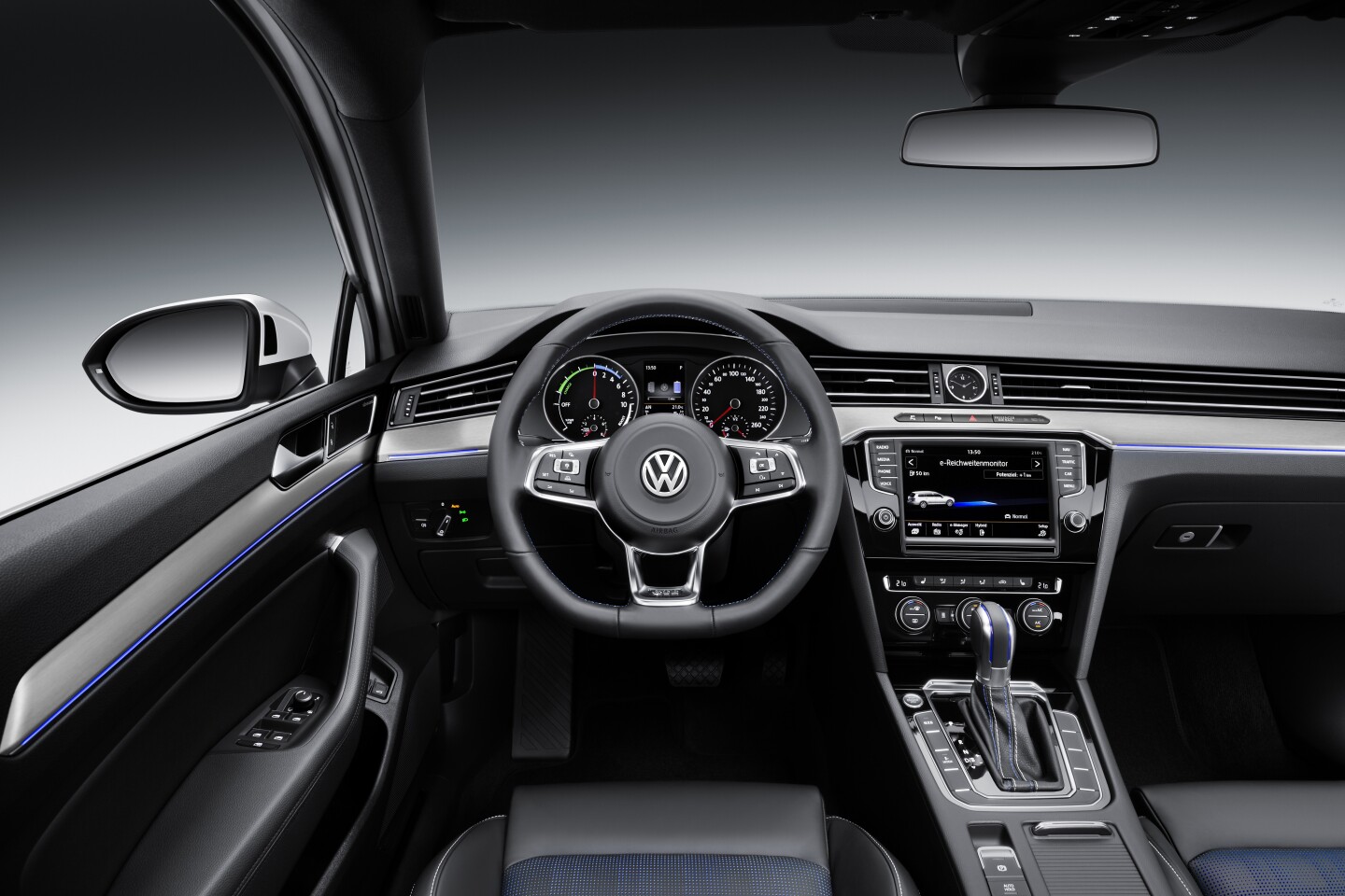 Inside, the car's instruments have been tweaked to include a battery power meter
