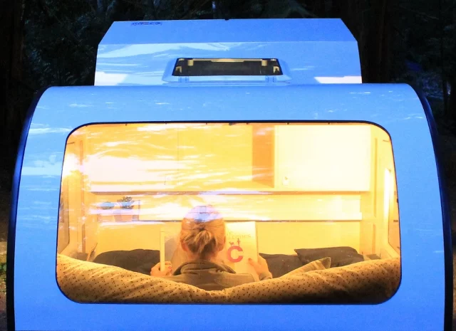 A look through the large front window