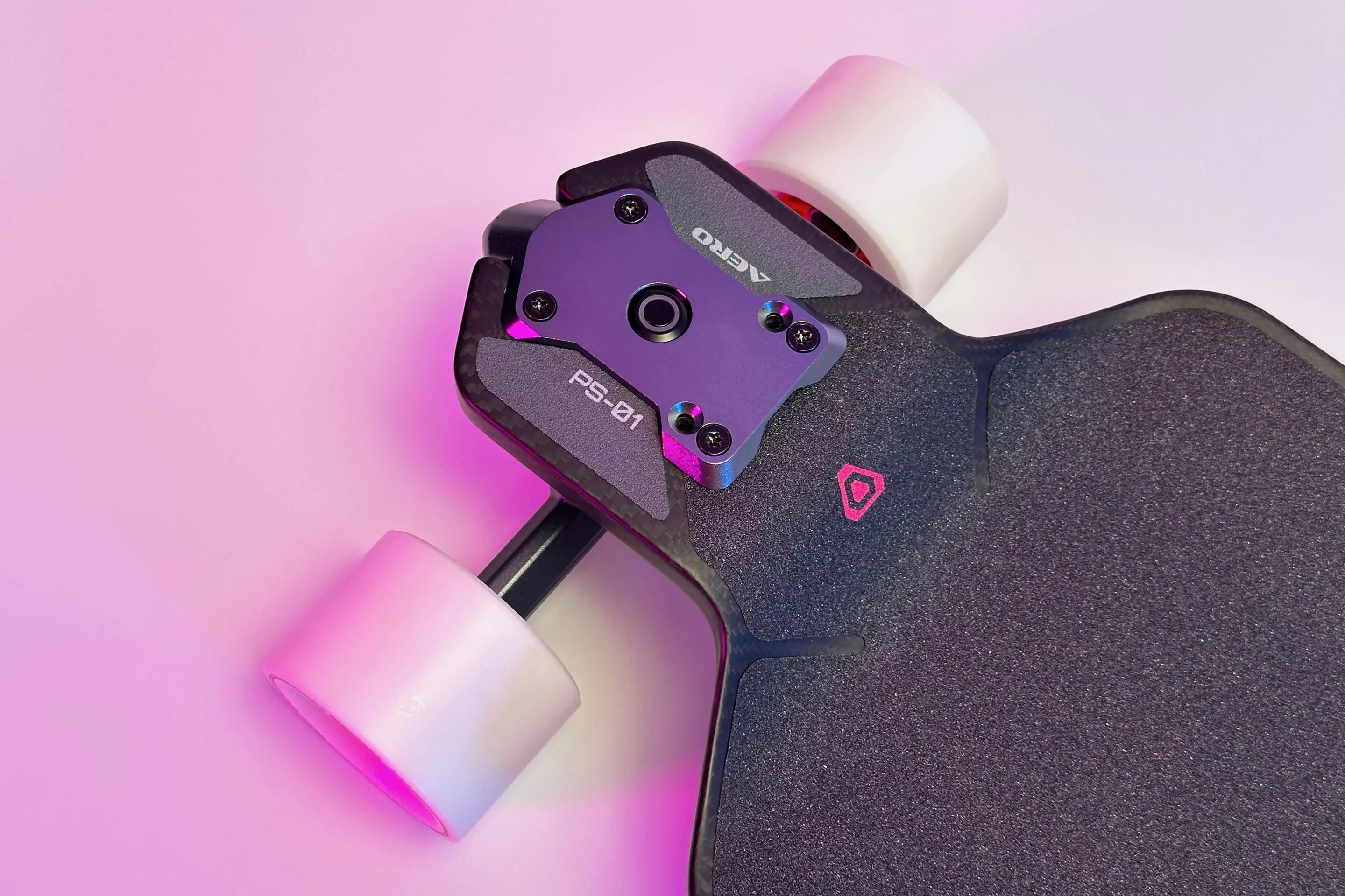 The charging port is conveniently located on top of the deck