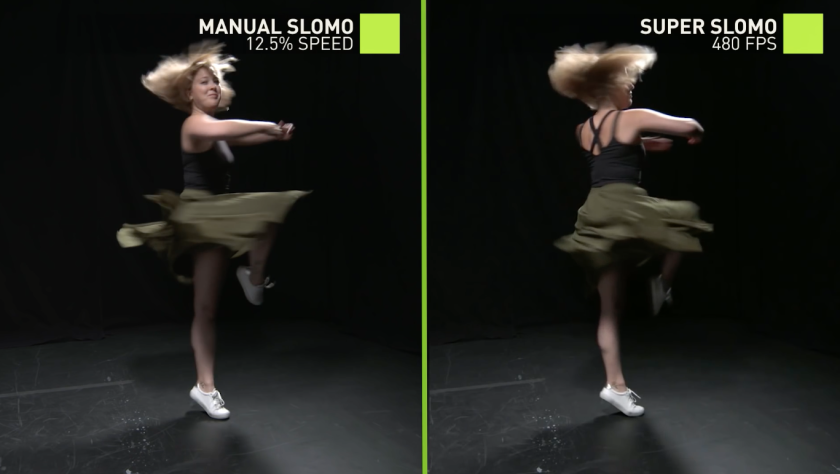 The neural network was trained on thousands of slow-motion videos