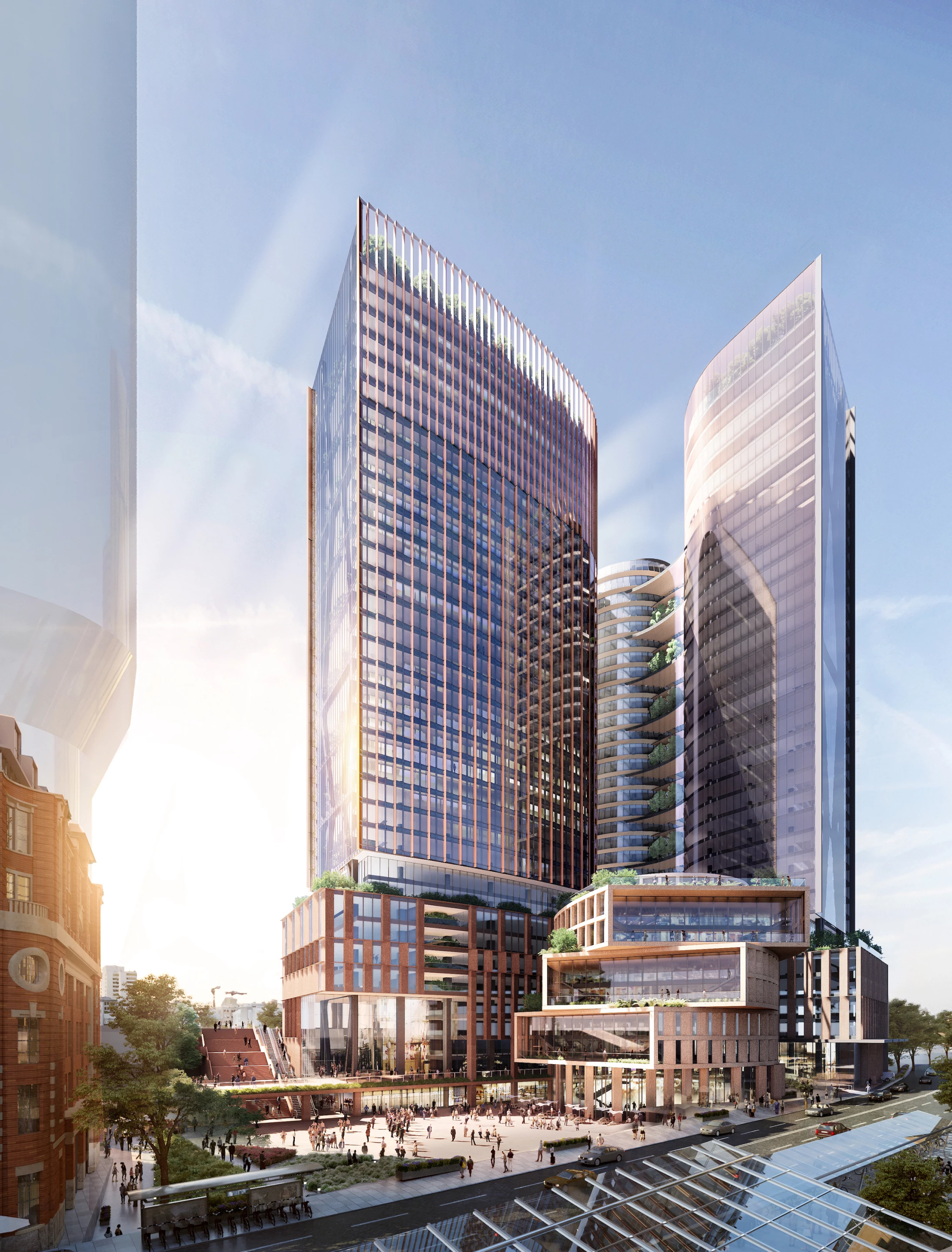 Central Place Sydney's two skyscrapers will rise to 37 and 39 floors