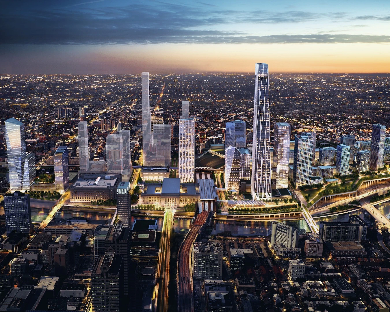 The Philadelphia 30th Street Station District Plan intends to improve transportation and connectivity throughout the city